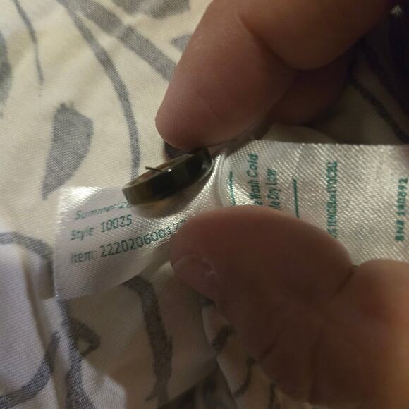 Marine Layer Small Tropical Leaf Print Wrap Dress Summer Casual - Picture 5 of 9